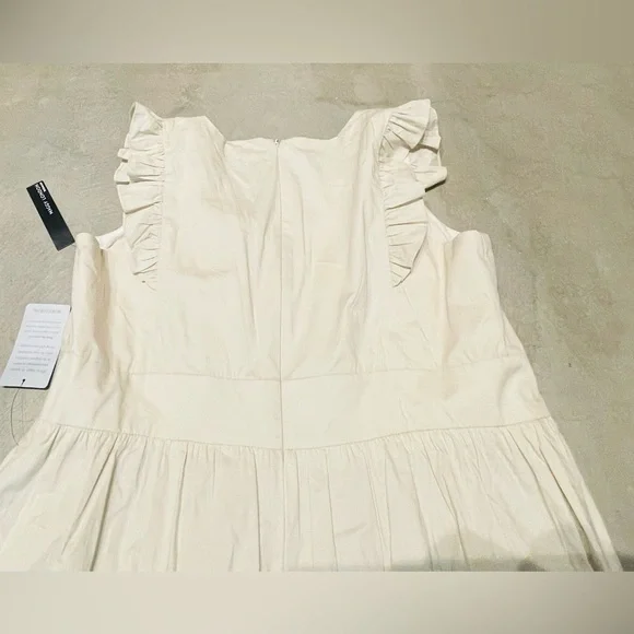 Maggy London Hawaii Ocean Tiered Ruffle Sleeve Maxi Dress! - Picture 6 of 7